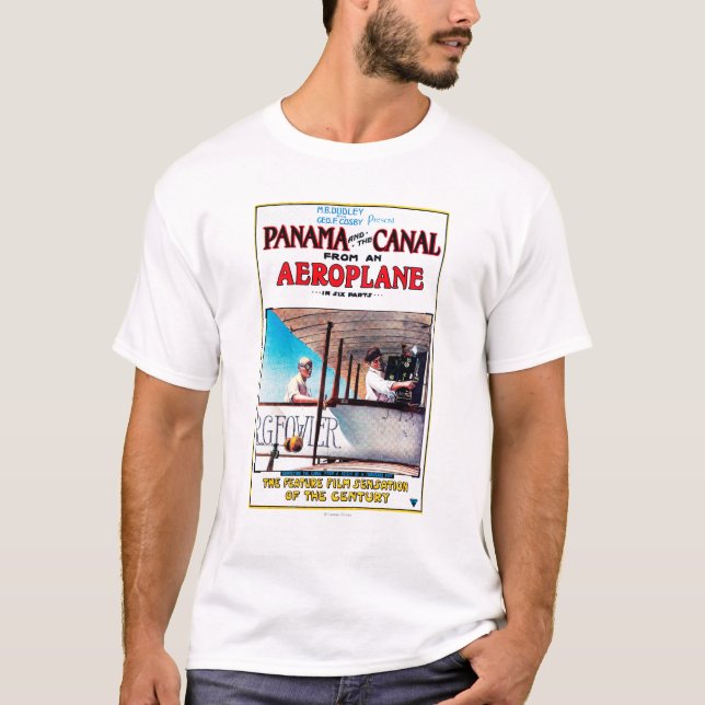 Panama and the Canal Aeroplane Movie Promo Poste T-Shirt (Front)