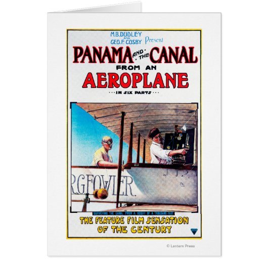 Panama and the Canal Aeroplane Movie Promo Poster (Front)