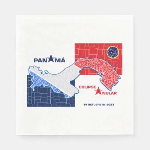 Panama Annular Eclipse Napkin