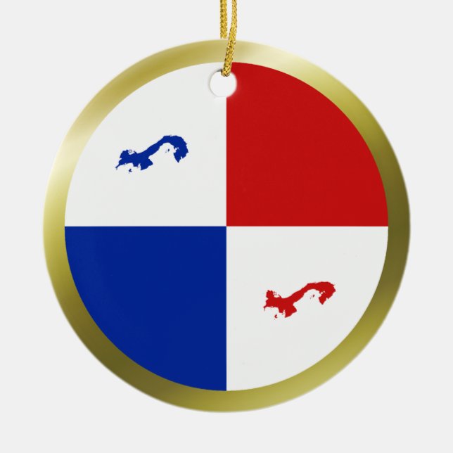 Panama Banner Ornament (Front)
