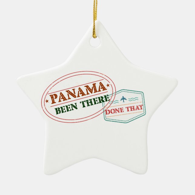 Panama Been There Done That Ceramic Ornament (Front)