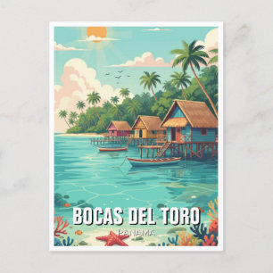 Panama Bocas del Toro Travel Postcard