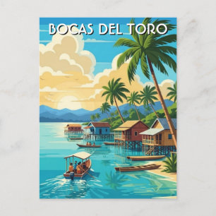 Panama Bocas del Toro Travel Postcard