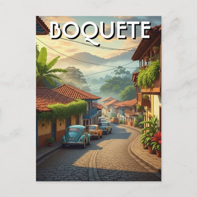 Panama Boquete Travel  Postcard (Front)