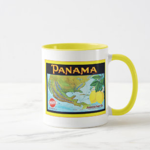 Panama Brand ~ Vintage Fruit Crate Label Mug
