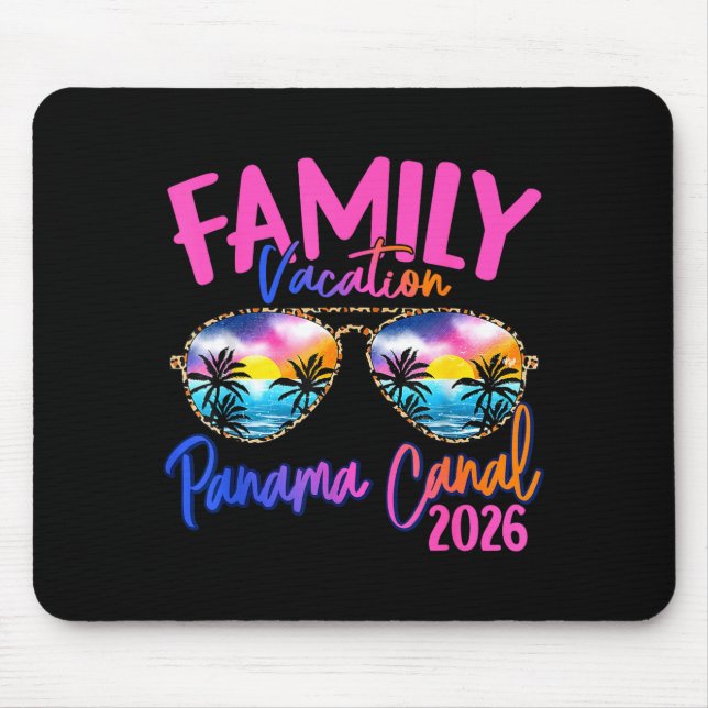 Panama C Vacation 2026 Souvenir Matching Family Gr Mouse Pad (Front)