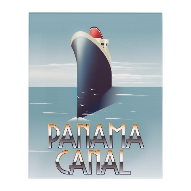 Panama Canal Acrylic Print (Front)