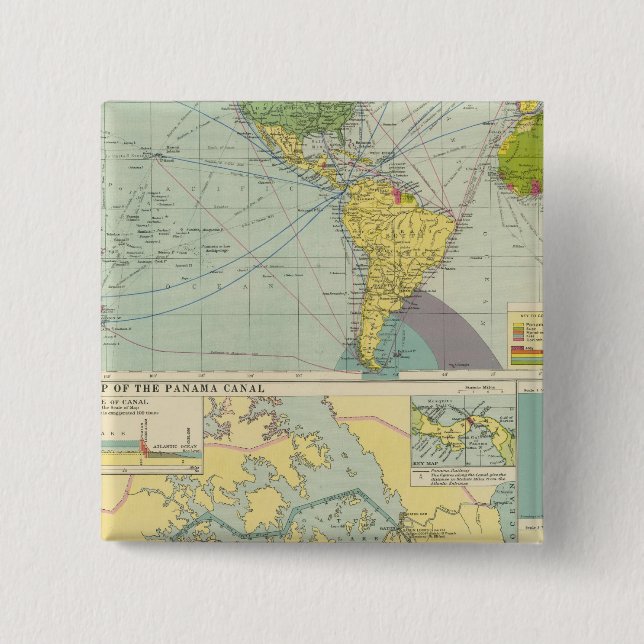 Panama Canal Button (Front)