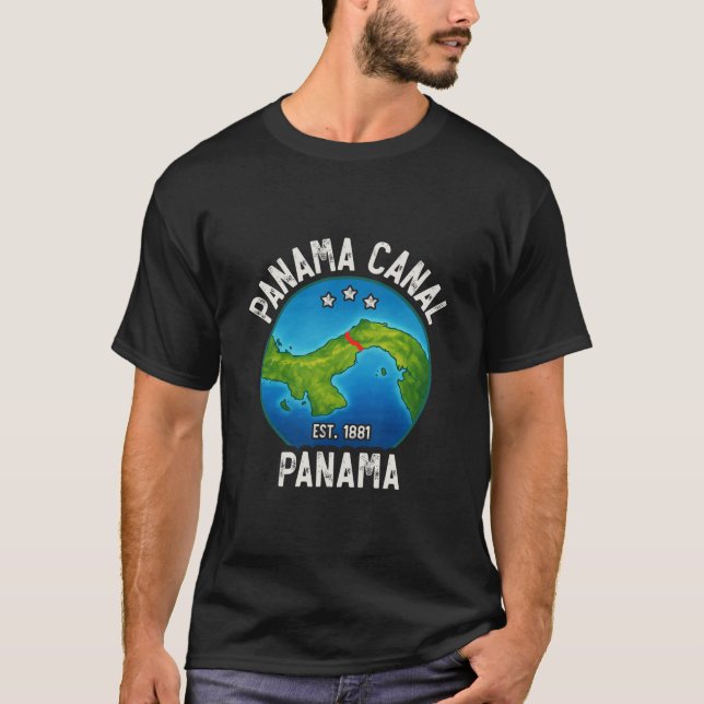 Panama Canal Est.1881  T-Shirt (Front)