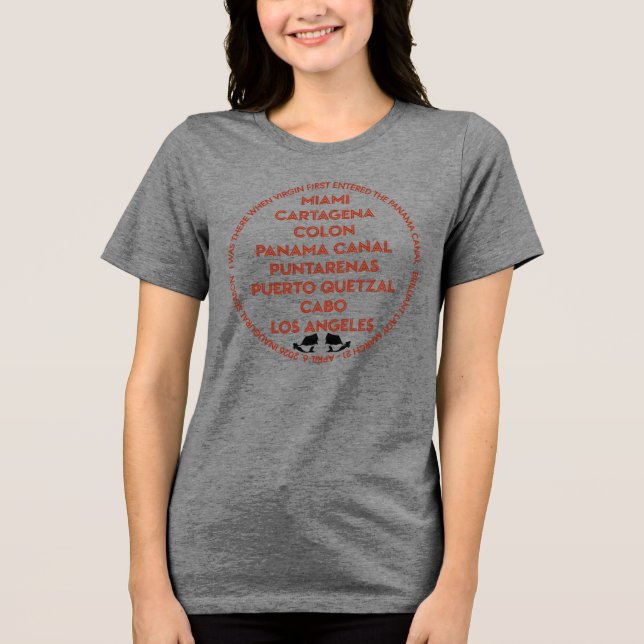 Panama Canal First Time Tri-Blend Shirt (Front)