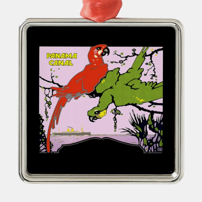 Panama Canal Metal Ornament (Front)