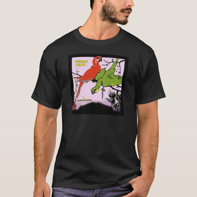 Panama Canal Parrots T-Shirt (Front)