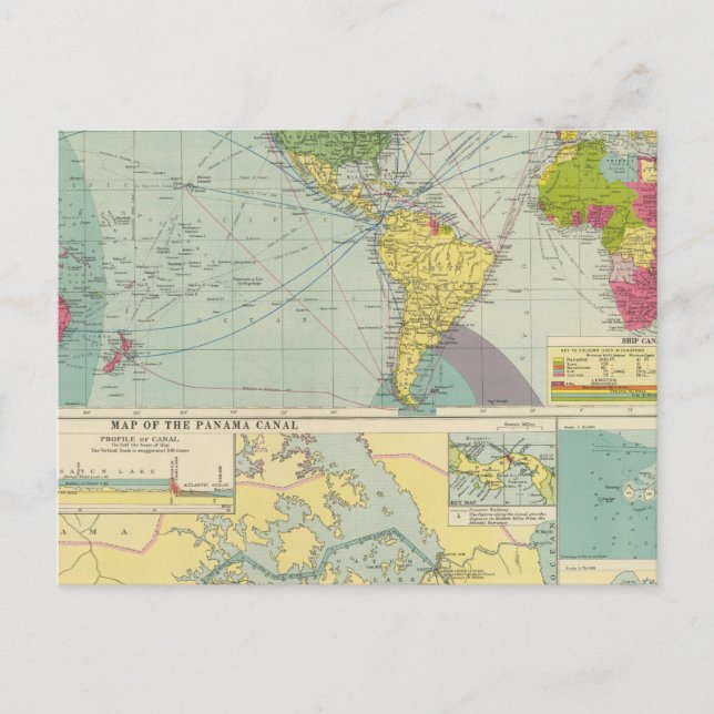 Panama Canal Postcard (Front)