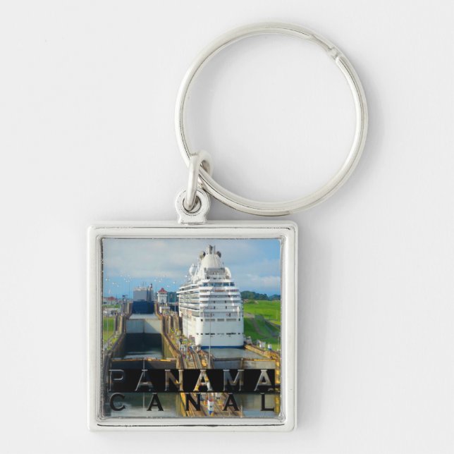 Panama Canal Souvenir Keychain (Front)