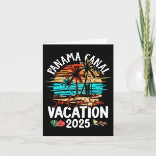 Panama Canal Vacation 2025 Matching Family Group Card