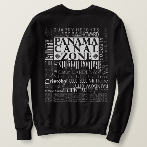 Panama Canal Zone Locations Sweatshirt