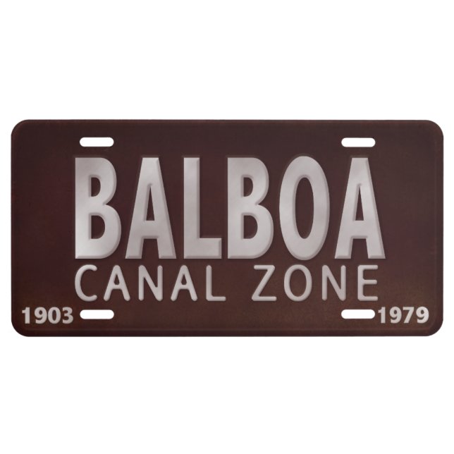 Panama Canal Zone Plates 50: Balboa (Front)