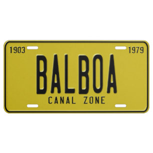 Panama Canal Zone Plates 60: Balboa