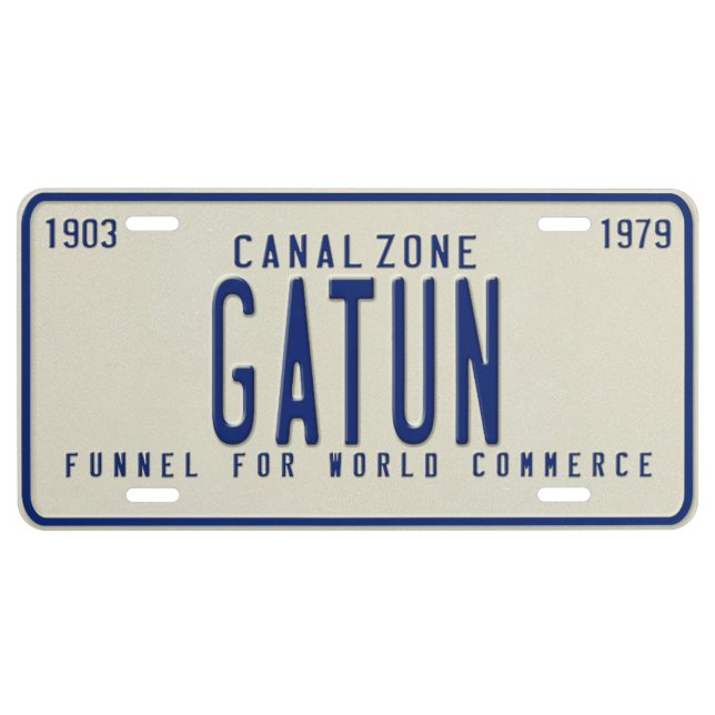 Panama Canal Zone Plates 70: Gatun (Front)