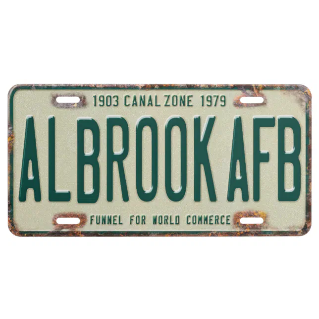 Panama Canal Zone Plates 80: Albrook AFB | Zazzle