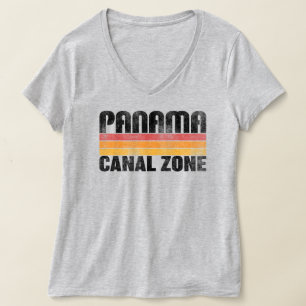 Panama Canal Zone with Color Bars T-Shirt