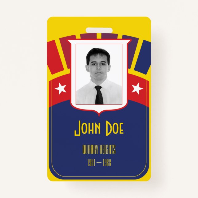 Panama Canal Zonian Badge & Lanyard (Front)