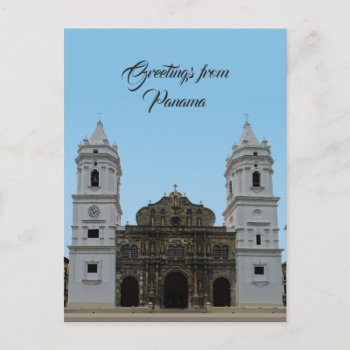 Panama Cathedral Postcard by aura2000 at Zazzle