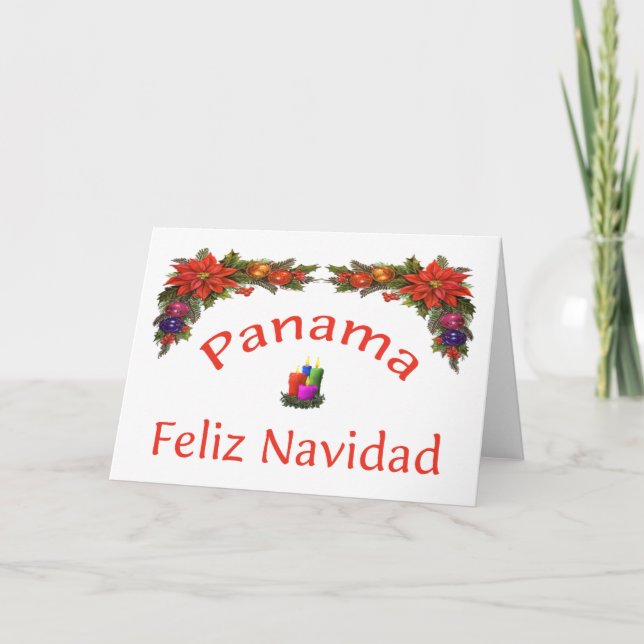 Panama Christmas 1 Holiday Card (Front)