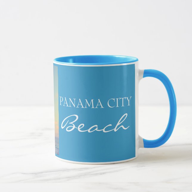Panama City Beach FL - Palm Trees Sunset Cup (Right)