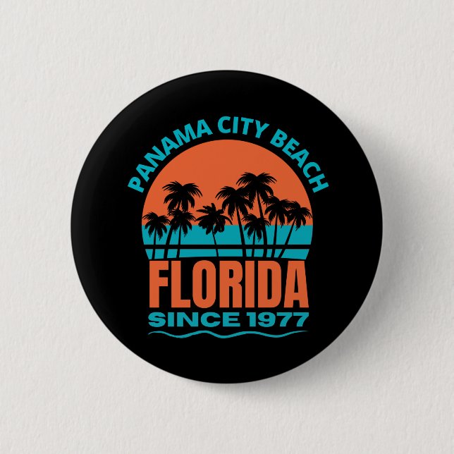 Panama City Beach Florida Button (Front)