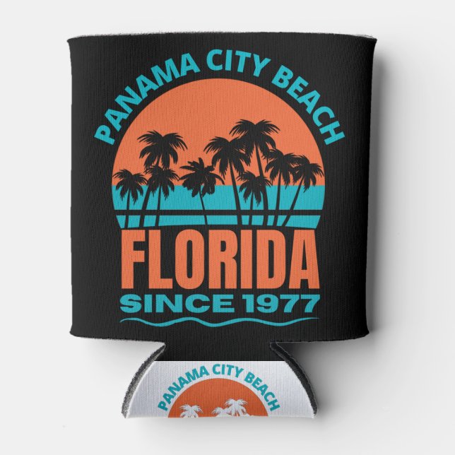Panama City Beach Florida Can Cooler (Front)