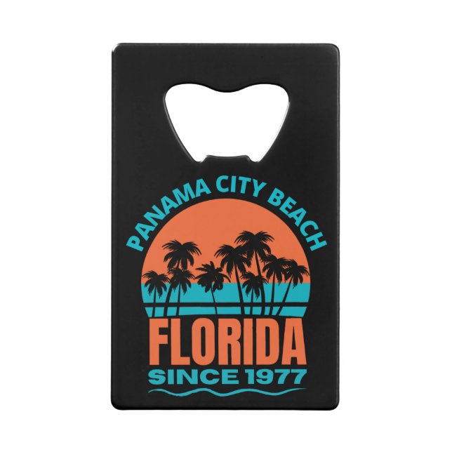 Panama City Beach Florida Credit Card Bottle Opener (Front)