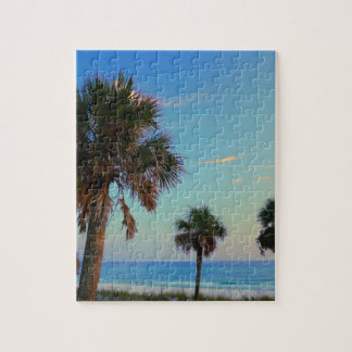 Panama City Beach, Florida palm trees Jigsaw Puzzle