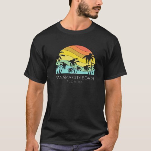 Panama City Beach Florida Retro Souvenir Summer Ke T_Shirt