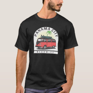 Panama City Beach Florida Surf Hippie Van T-Shirt