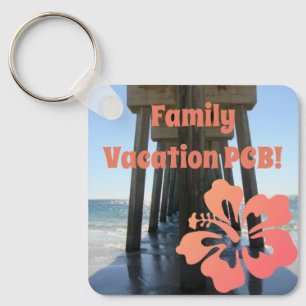 Panama City Beach Florida Vacation, CUSTOMIZE IT! Keychain