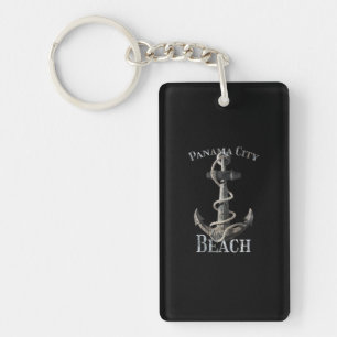 Panama City Beach Florida Vacation Nautical Anchor Keychain