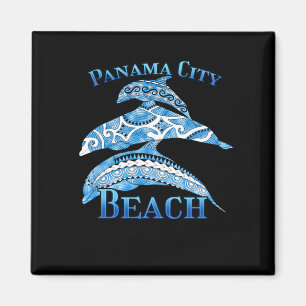 Panama City Beach Florida Vacation Tribal Dolphins Magnet