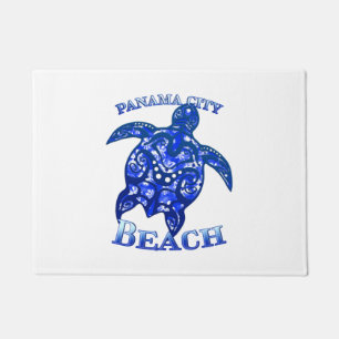 Panama City Beach Florida Vacation Tribal Turtle Doormat