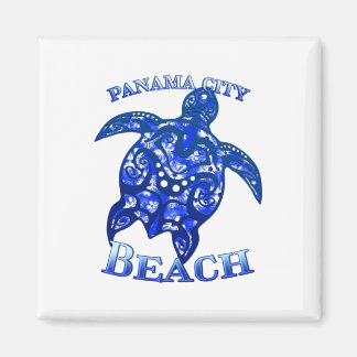 Panama City Beach Florida Vacation Tribal Turtle Magnet