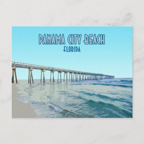 Panama City Beach Florida Vintage Postcard