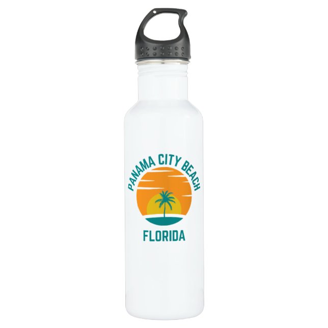 Panama City Beach Florida Water Bottle (Front)