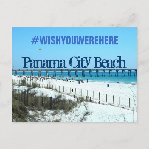 Panama City Beach Florida WISHYOUWEREHERE Postcard