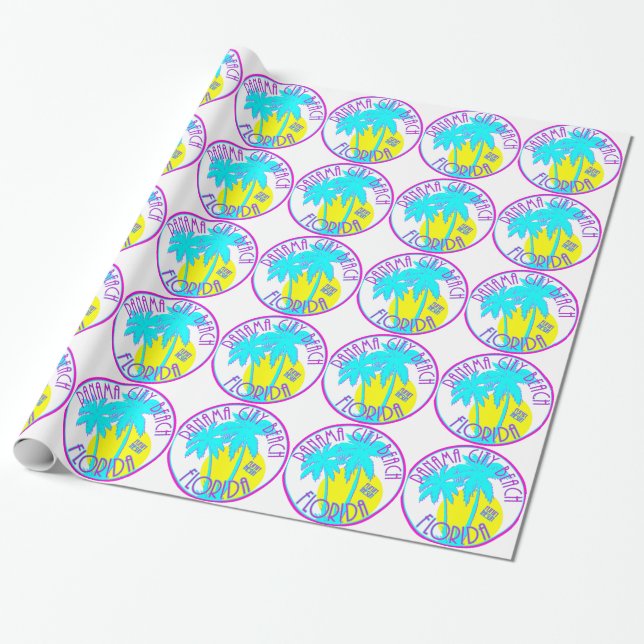 Panama City Beach Florida Wrapping Paper (Unrolled)