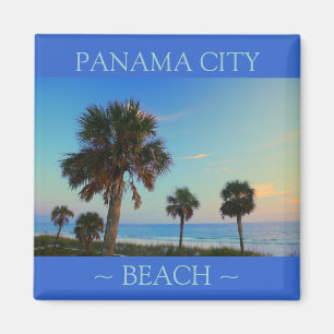 Panama City Beach Palm Tree Florida magnets