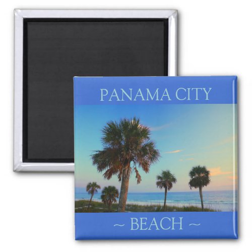 Panama City Beach Palm Tree Florida magnets