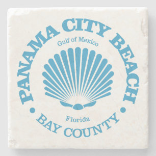 Panama City Beach (seashell) Stone Coaster