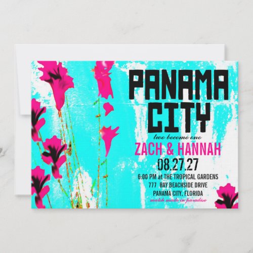PANAMA CITY DESTINATION INVITATION