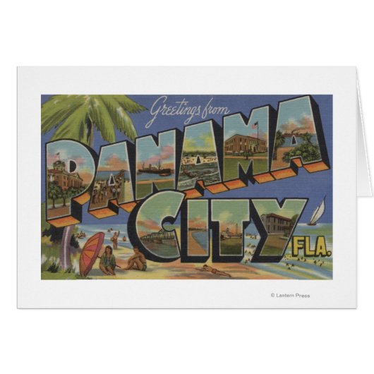Panama City, Florida - Large Letter Scenes (Front Horizontal)