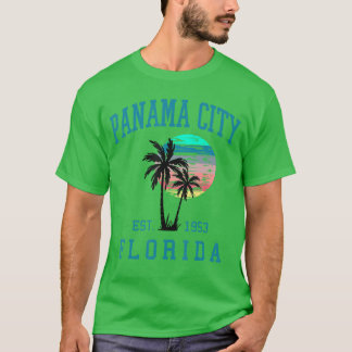 Panama City Florida Spring Vacations Beach Palm Tr T-Shirt